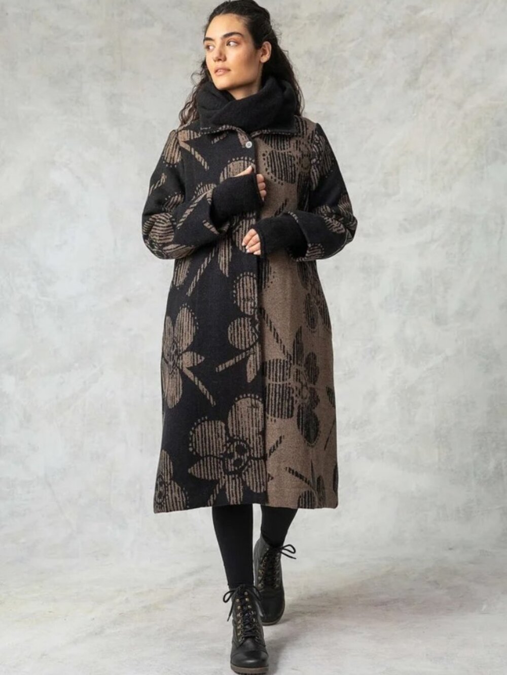 Gudrun Sjoden Marabel Coat, Black Umber XL